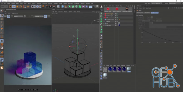 Skillshare – Cinema 4D and Redshift: Building Glass Composition and Animation