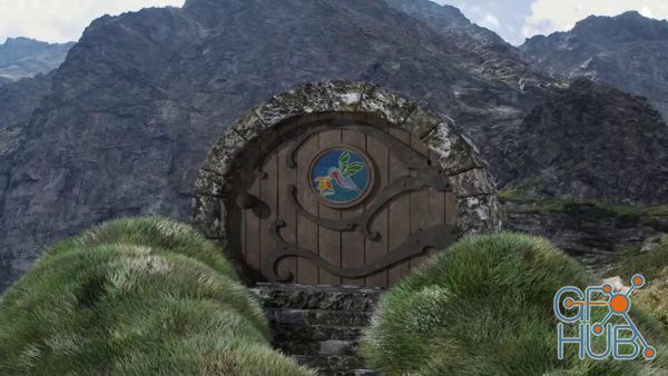 Skillshare – 3D Modelling a Hobbit Door Scene in Blender 2.9 & Adobe Photoshop