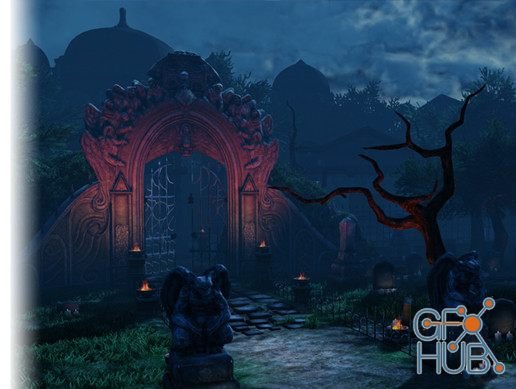 Unity Asset – Graveyard Construction Kit