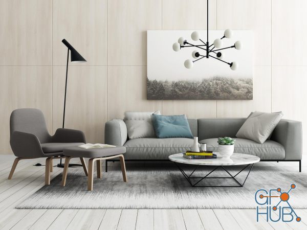 Group of furnishings for the mixed living room 20