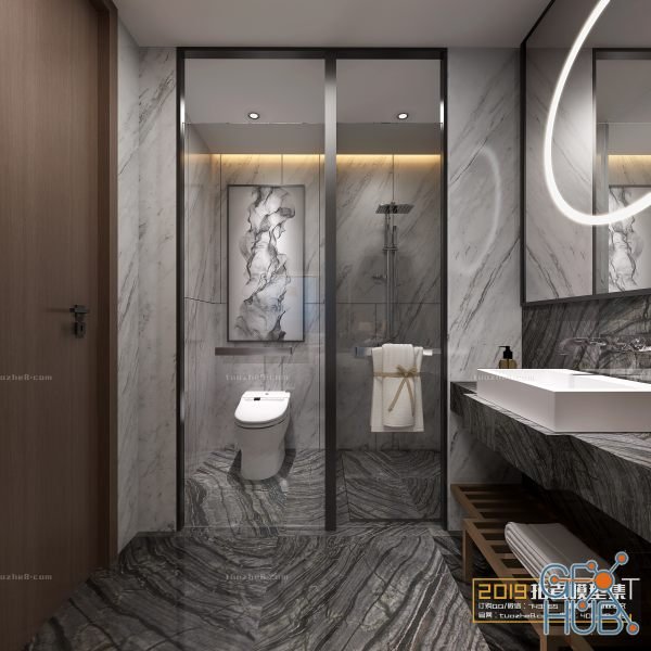 Modern bathroom interior 023