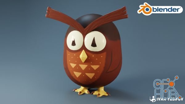 Skillshare – Blender 3D – Create a Cartoon Owl