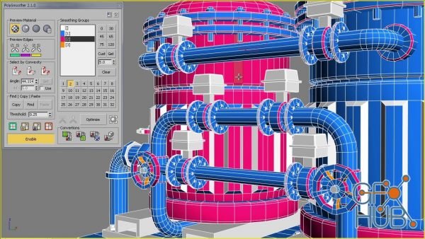 PolySmoother v2.5.2 for 3ds Max 2014 to 2021 Win