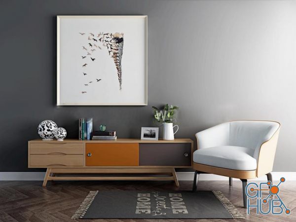 Group of furnishings for the mixed living room 29