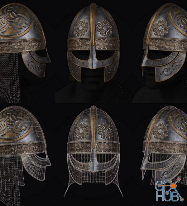 Viking Helmet PBR