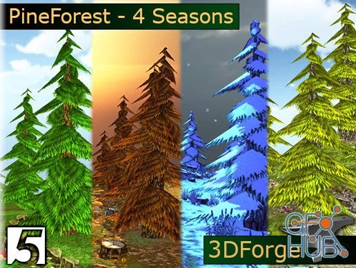 Unity Asset – FKM – PineForest 4 Seasons