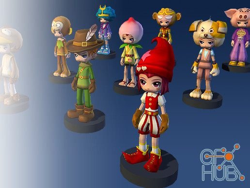 Unity Asset – 9 Cartoon Characters