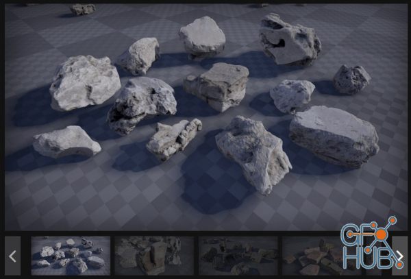 Unreal Engine Marketplace – Debris Pack