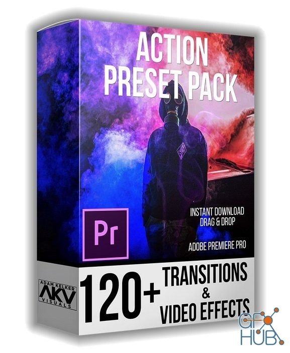 AKV Studios – Action Transition Preset Pack for Premiere