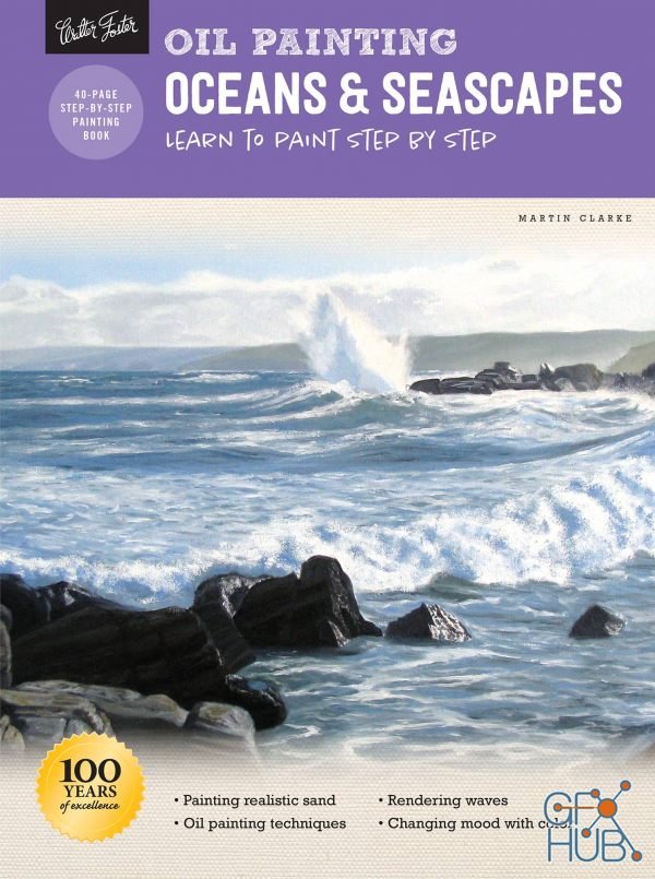 Oil Painting – Oceans & Seascapes – Learn to paint step by step (How to Draw & Paint), Revised Edition (True EPUB)