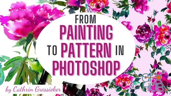 Skillshare – From Painting to Pattern in Photoshop – Creating a Repeat explained 1-on-1