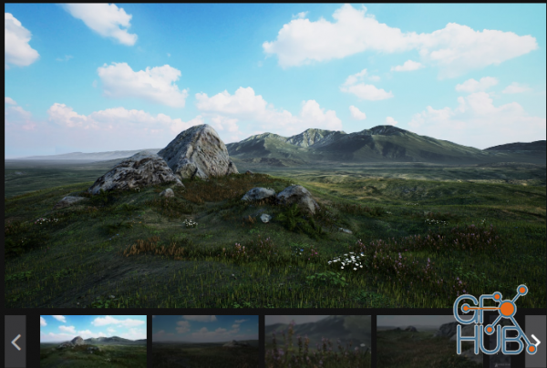 Unreal Engine Marketplace – Brushify – Moorlands Pack