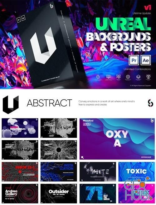 Videohive – Unreal I Backgrounds and Posters