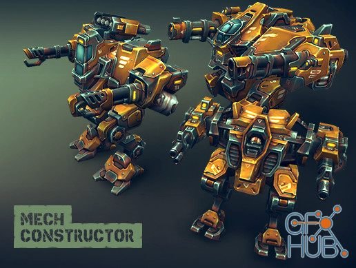 Unity Asset – Mech Constructor: Light and Medium Robots