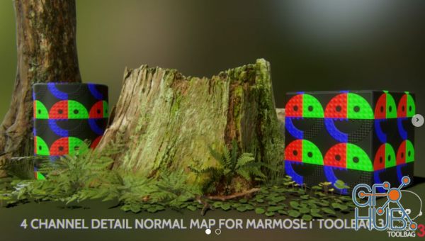 Gumroad – 4 Channel Detail Normal Map Shader for Marmoset Toolbag 3