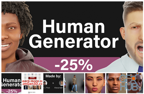 Blender Market – Human Generator v1.0