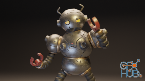 Skillshare – Retro Robot Modeling from Concept in Blender 2.9