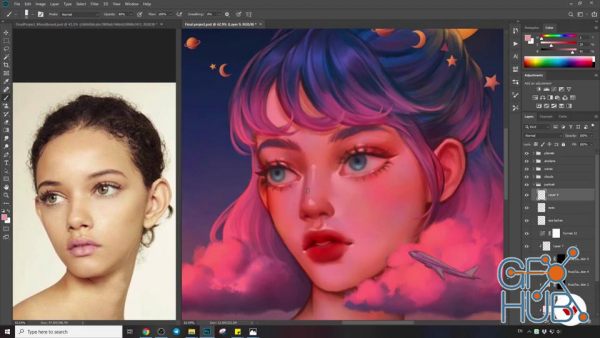 Domestika – Lighting and Color for Digital Portraits in Photoshop