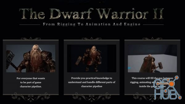 Wingfox – The Dwarf Warrior II: from rigging to animation and engine