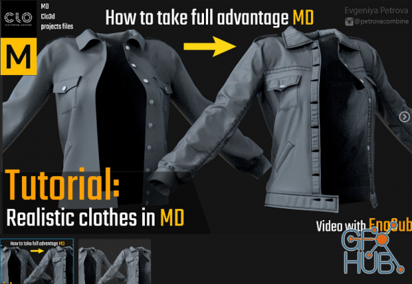 ArtStation – Tutorial. Realistic clothes in MD