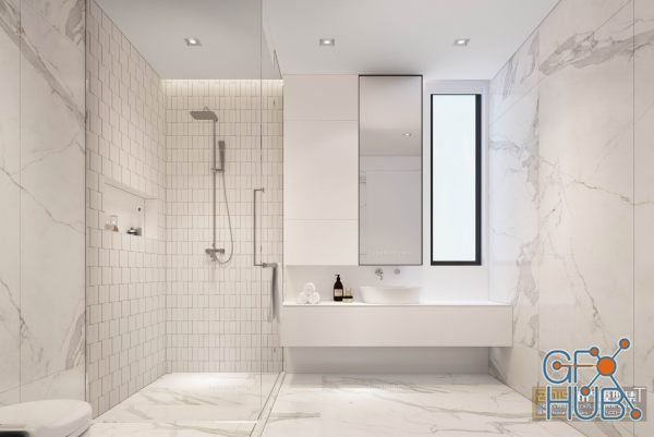 Modern bathroom interior 051