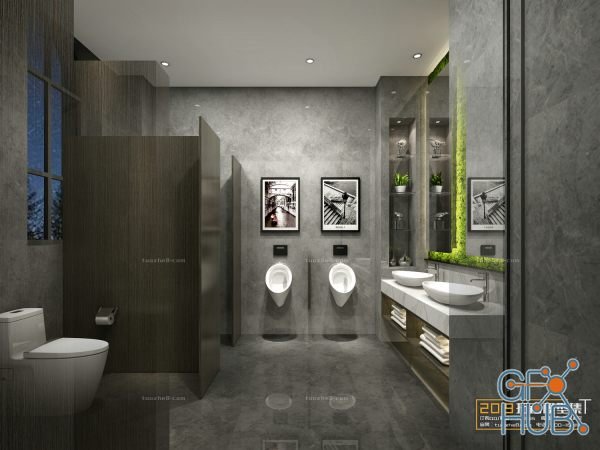 Modern bathroom interior 057