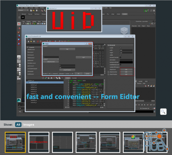 Maya sdd_UIDesigner stand-alone 2.1.0 for Maya (maya script)