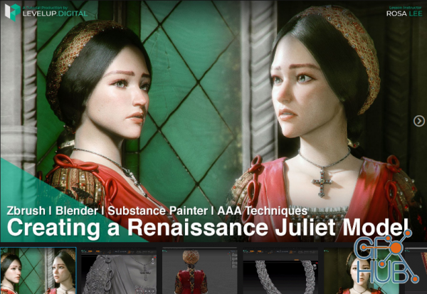 ArtStation – Creating a Renaissance Juliet Model | Rosa Lee