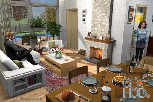 Sweet Home 3D 6.5.2 Multilingual  Win x64