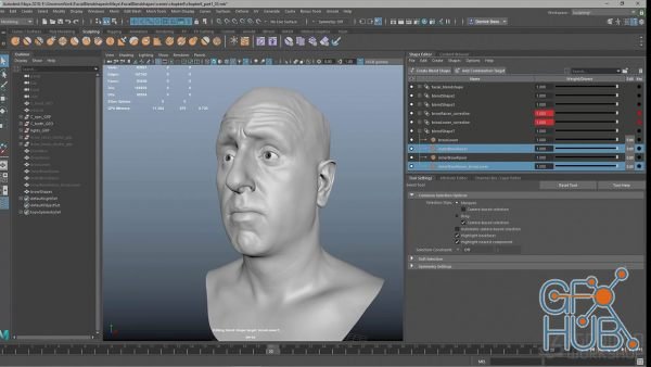 The Gnomon Workshop – Introduction to Creating Facial Blendshapes in Maya