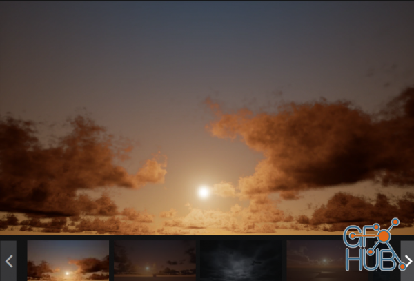 Unreal Engine Marketplace – Dynamic Volumetric Sky