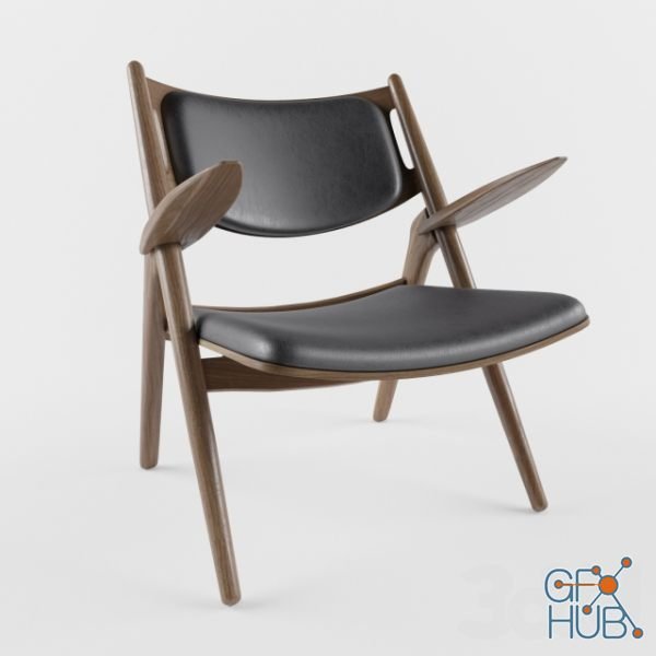 CH28 SAWHORSE EASY CHAIR