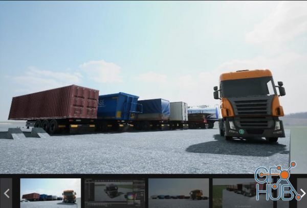 Unreal Engine Marketplace – Truck and Trailers
