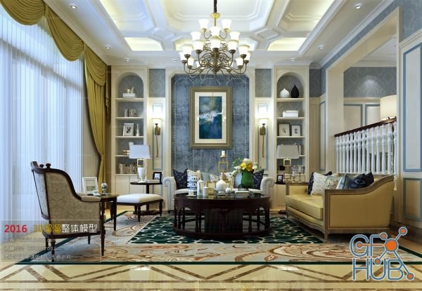 Living room space D015