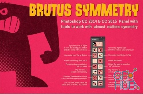 AD Brutus Symmetry Panel for Adobe Photoshop