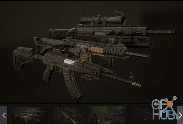 Unreal Engine Marketplace – Customizable Weapon Pack