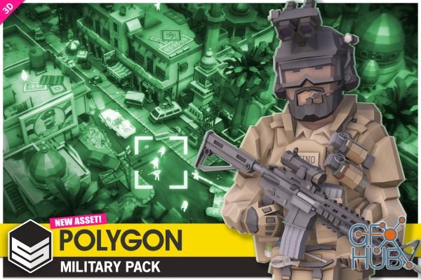 Unity Asset – POLYGON Military – Low Poly 3D Art by Synty