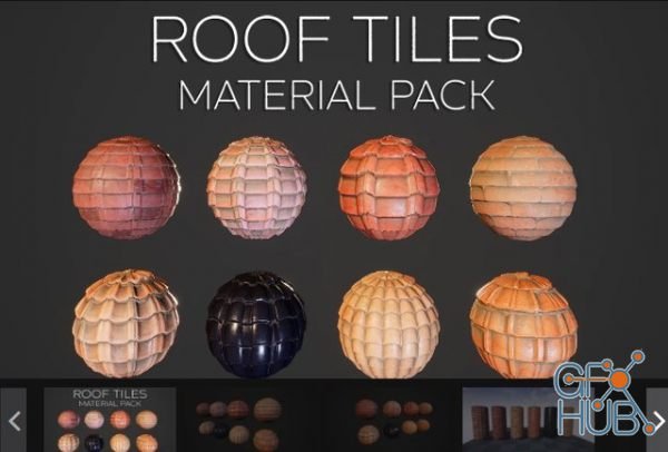Unreal Engine Marketplace – Roof Tiles Material Pack Vol.1