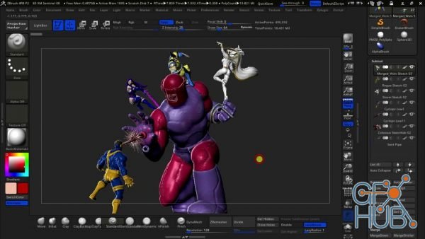 Skillshare – The X-Men Vs Sentinel Vol 1: Model 3D printing