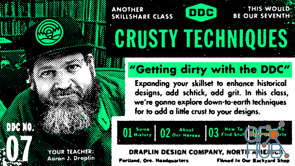 Skillshare - Dirty Design With Draplin Crusty Techniques to Create Truly Original Work