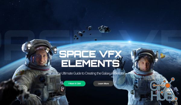 Creative Shrimp – Space VFX Elements: The Ultimate Guide to Creating the Galaxy in Blender (RUS/ENG)