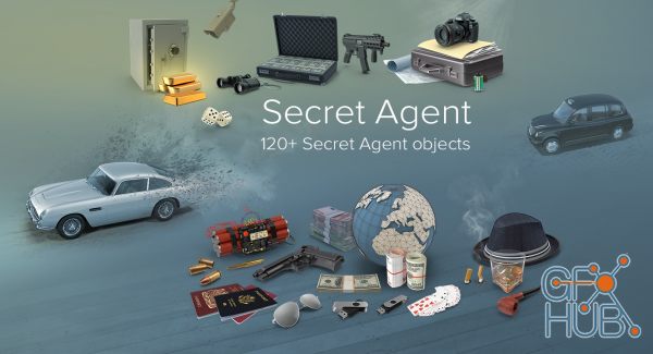 PixelSquid – Secret Agent Collection