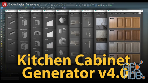 Kitchen Cabinet Generator V4.0 3Ds Max 2016-2022 Win x64