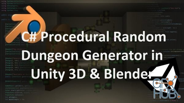 Udemy – C# Procedural Random Dungeon Generator in Unity 3D & Blender
