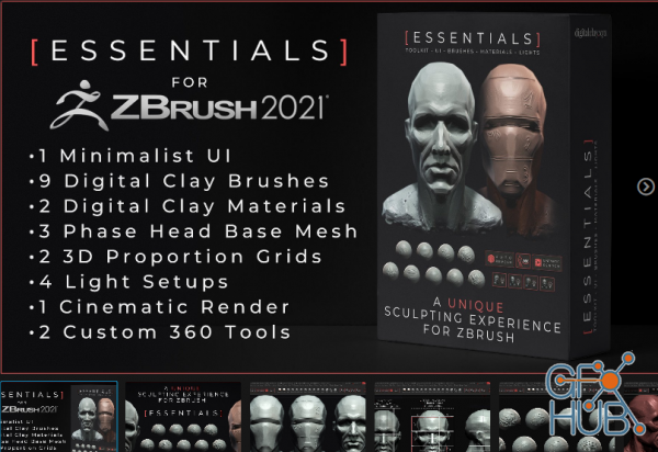 ArtStation Marketplace – The Essentials toolkit (Zbrush 2021 only)
