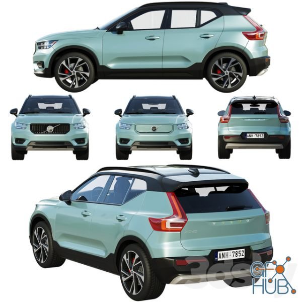 Volvo XC40 recharge 2020 Hi-Poly