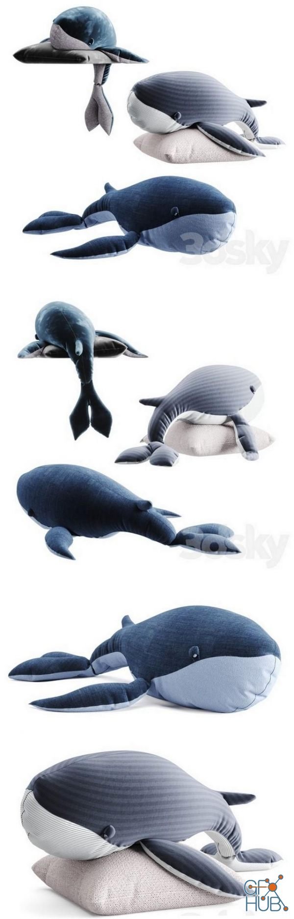 Whale toy set