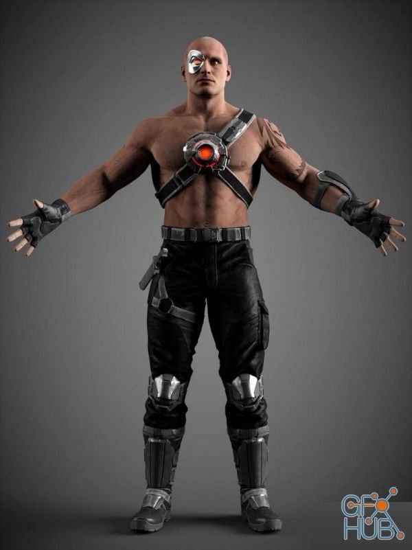 OBJ file Mortal Kombat 3 Kano 🥷・3D printing idea to download・Cults