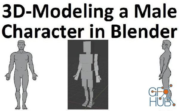 Skillshare – 3D-Modeling a Male Character in Blender using Basic Shapes