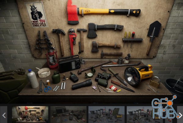 Unreal Engine Marketplace – Survival Items Pack
